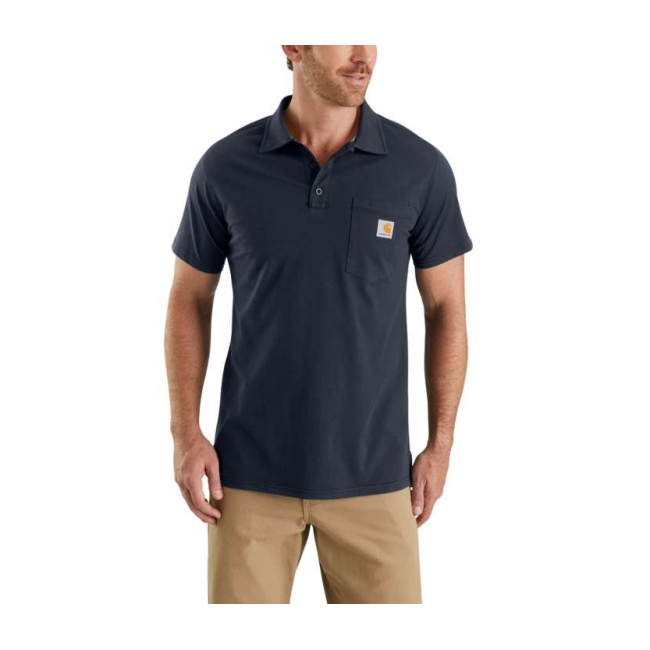FORCE COTTON DELMONT POCKET POLO 103569 412-NVY-MARINE