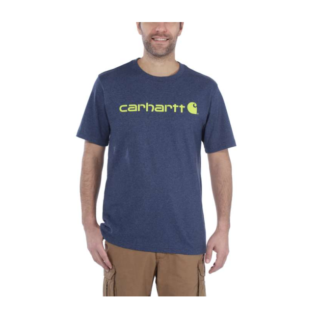 CORE LOGO T-SHIRT K-M 103361 413-DONKERKOBALTBLAUWH