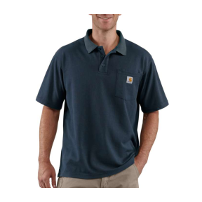 CONTRACTORS WORK POCKET POLO K570 412-NVY-NAVY