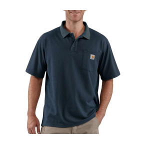 CONTRACTORS WORK POCKET POLO K570 412-NVY-NAVY