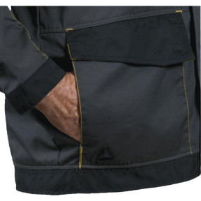 WERKVEST D-MACH POLYESTER KATOEN GRIJS/GEEL - DELTA PLUS