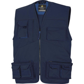 GILET DE TRAVAIL MACH2 EN POLYESTER / COTON MARINE - DELTA PLUS
