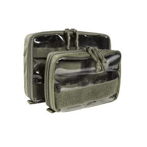 Zestaw 2 przezroczystych kieszeni MEDIC na rzepy olive - Tasmanian Tiger