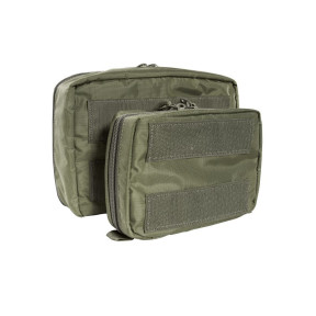 Set de 2 poches MEDIC de rangement transparentes velcro olive - Tasmanian Tiger