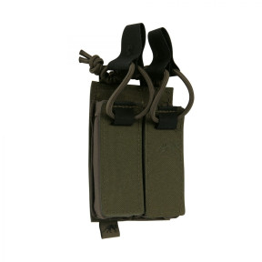 TT PORTE CHARGEUR PISTOLET DOUBLE - FIXATION VELCRO - OLIVE
