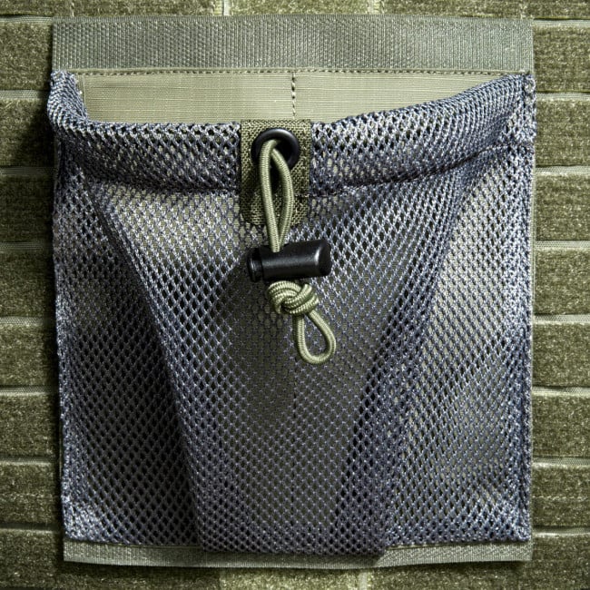 TT MODULAR COLLECTOR M VELCRO - POCHE FILET - 16X16X1CM - OLIVE