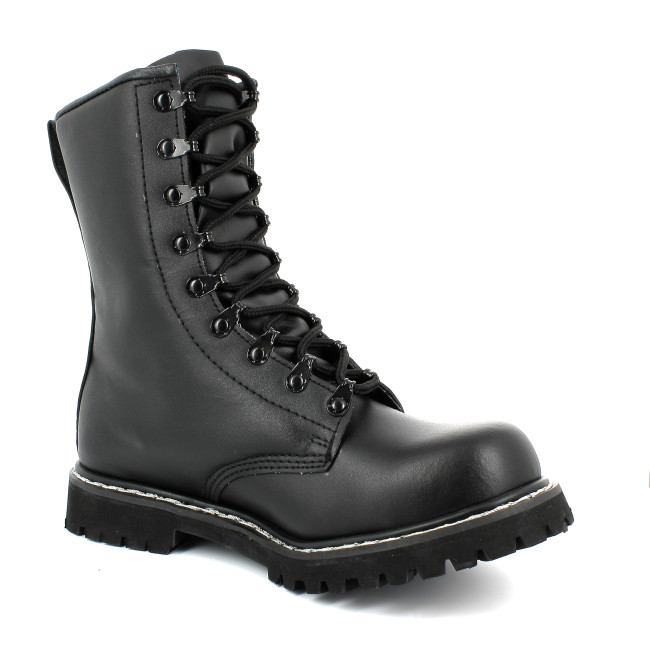 Fallschirmjäger-Lederstiefel mit Stahlkappe - Miltec