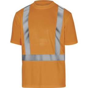T-shirt poliestrowy wysokiej widoczności pomarańczowy - Delta Plus