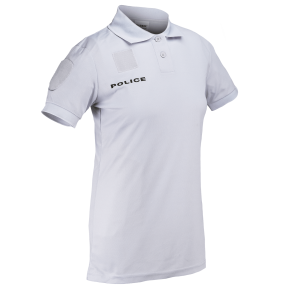 Polo Damskie Police Cooldry z siatki pique Szare (błękitno-lodowe) - Patrol