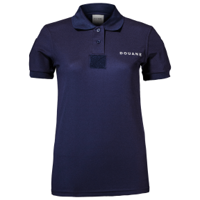 Polo Femme Douane Cooldry en maille piquée Bleu - Patrol