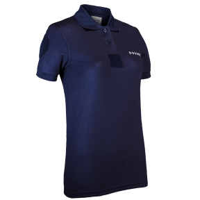 Polo Femme Douane Cooldry en maille piquée Bleu - Patrol