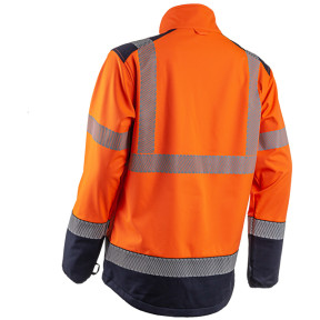 Veste softshell HV Kazan orange et marine - Coverguard
