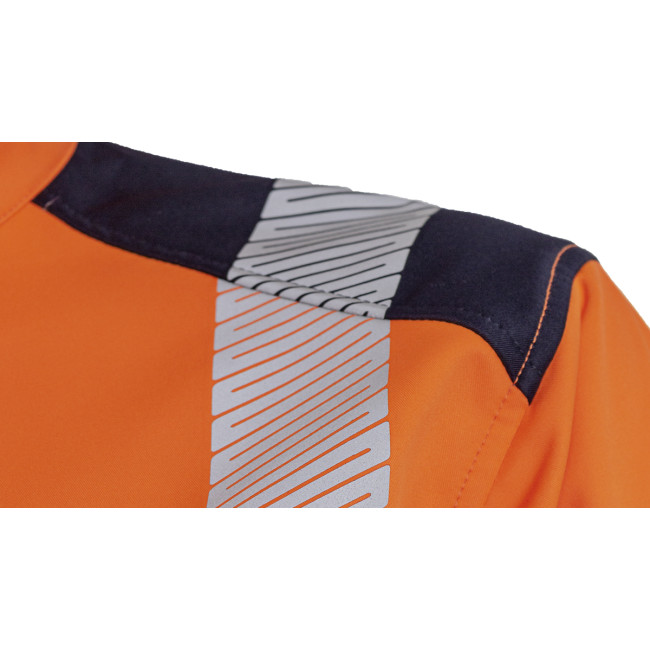 Softshell HV vest Kazan oranje en marineblauw - Coverguard