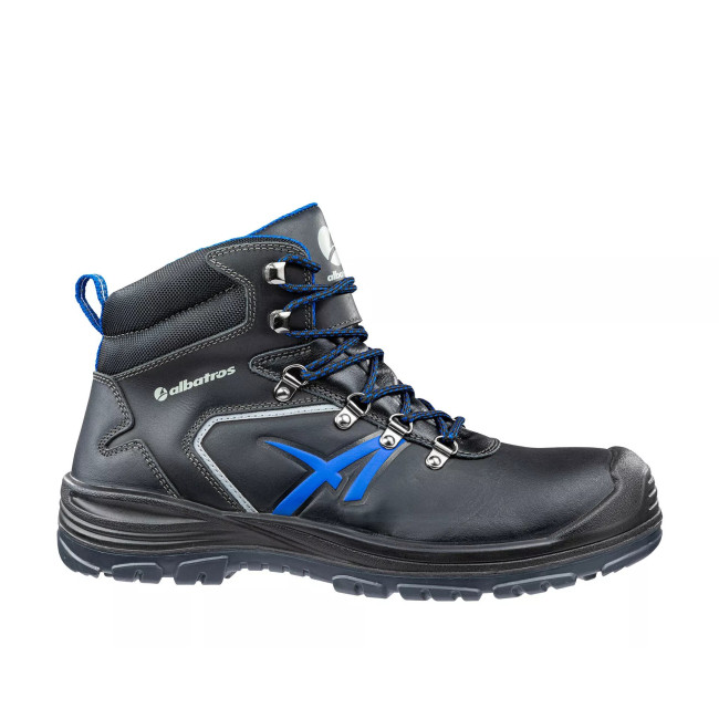 Veiligheidschoenen Unit Bau mid S3 Zwart/Blauw - Albatros