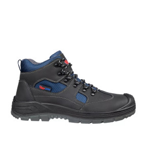 Chaussures de sécurité Safe mid S3 Noir/Bleu - Footguard