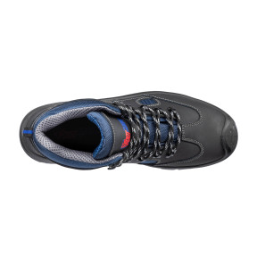 Chaussures de sécurité Safe mid S3 Noir/Bleu - Footguard