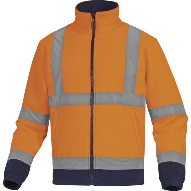 VESTE LAINE POLAIRE POLYESTER HAUTE VISIBILITÉ