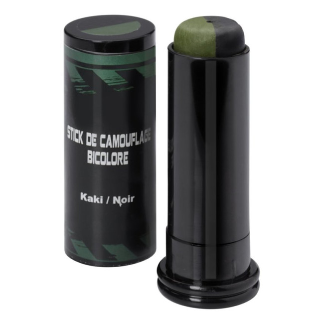 Tweekleurige camouflagestick Kaki/Zwart - Cityguard