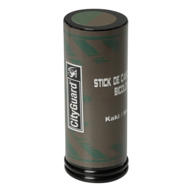 Tweekleurige camouflagestick Kaki/Bruin - Cityguard