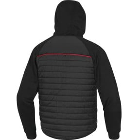 VESTE BI-MATIÈRE POLYAMIDE RIPSTOP MATELASSÉ ENDUIT PU ET POLYESTER 2 COUCHES LAMINEES