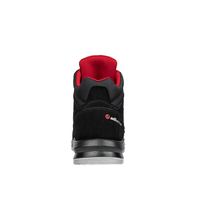Buty robocze Clifton mid S3 Czarny/Czerwony - Albatros