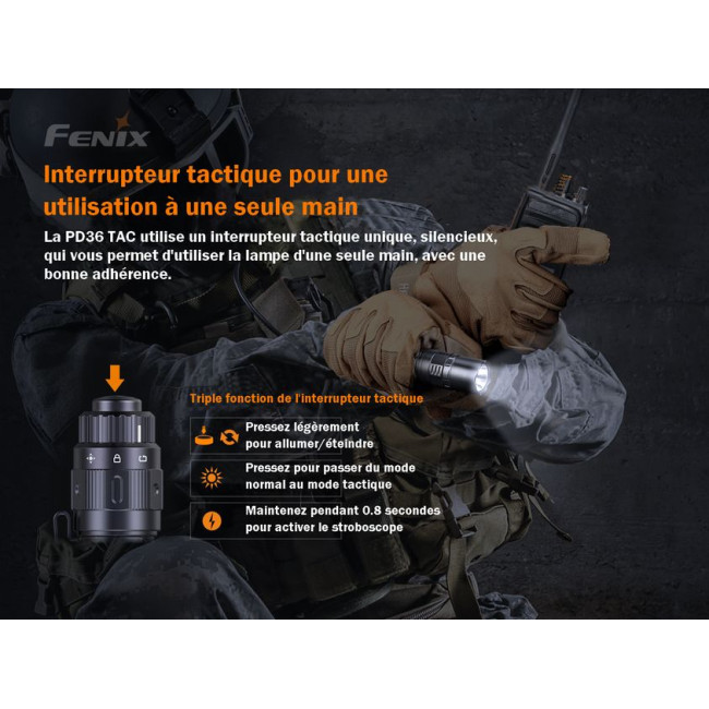 Zaklamp PD36TAC - Fenix