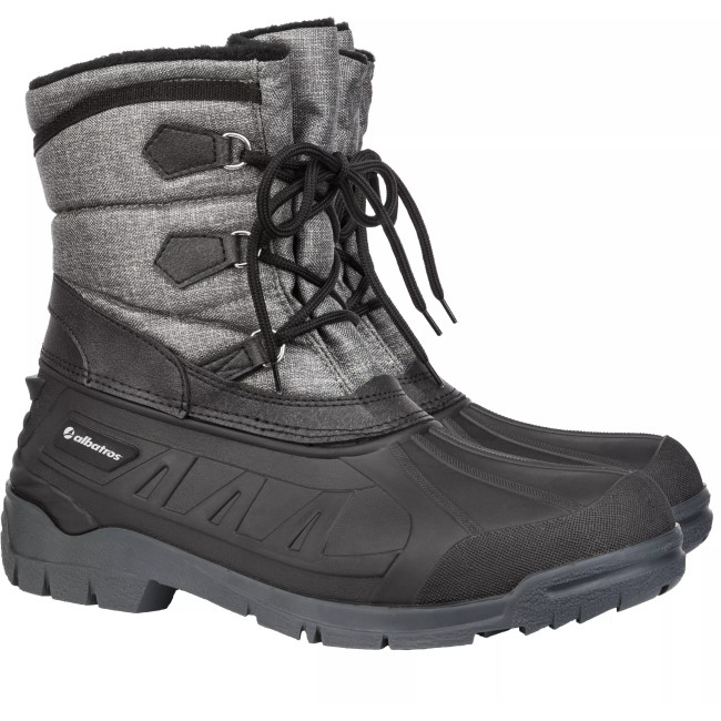 Bottes Toronto à lacets doublées gris - Albatros