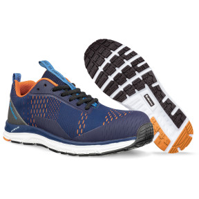 Sicherheitsschuhe AER55 Impulse low S1P ESD HRO SRA blau und orange - Albatros