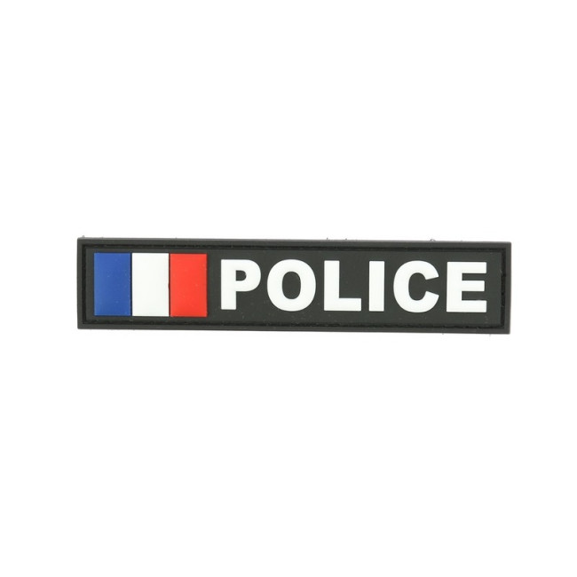 Polizei-Patrouillenband mit französischer Flagge Schwarz - DMB Products