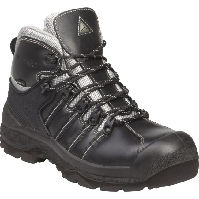 Hohe Leder-Sicherheitsschuhe S3 Schwarz - Delta Plus