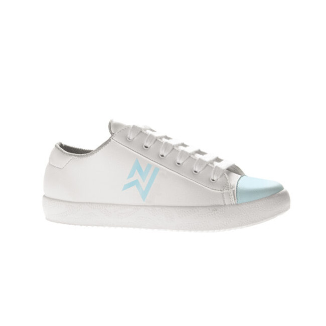 Baskets de travail femme Aurelia blanc et bleu - Nordways Baskets de travail femme Aurelia blanc et bleu - Nordways