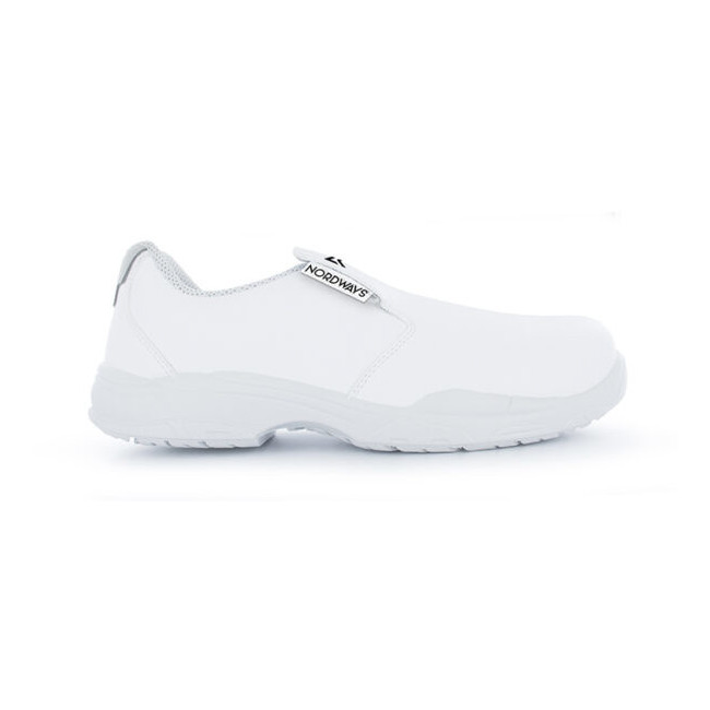 Mocassins de sécurité de cuisine Brice blanc - Nordways