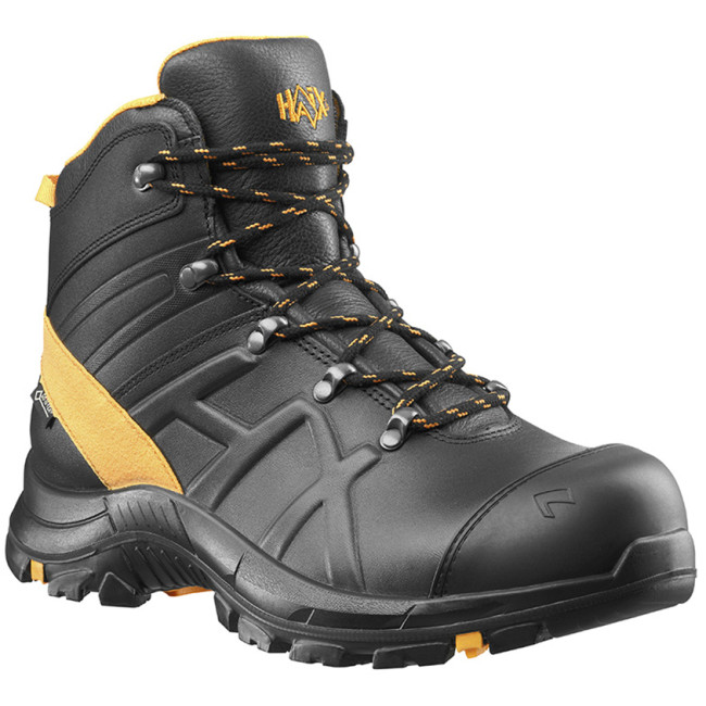 Veiligheidsschoenen Black Eagle Safety 54 mid S3 zwart en oranje - Haix