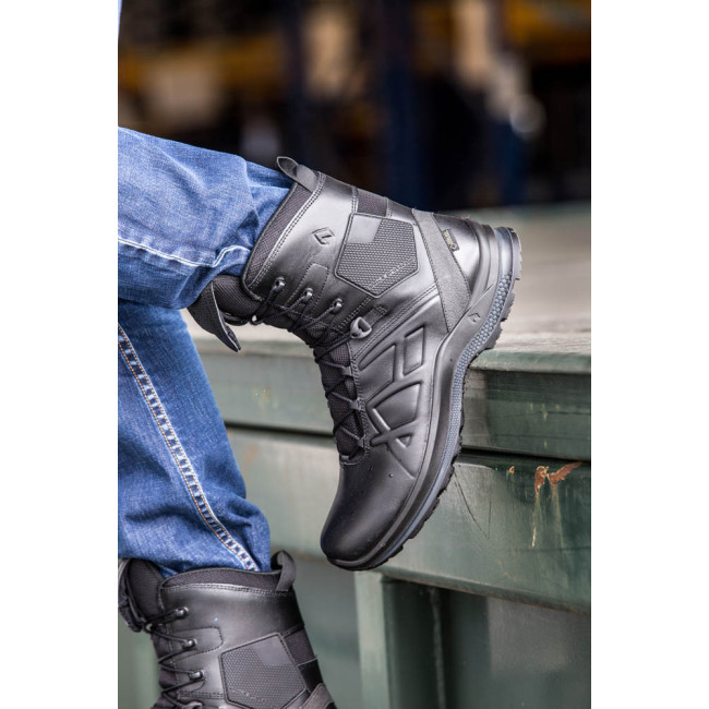 Buty robocze Black Eagle Tactical 2.0 GTX high O2 czarne - Haix