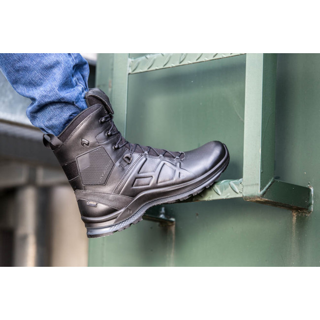 Buty robocze Black Eagle Tactical 2.0 GTX high O2 czarne - Haix