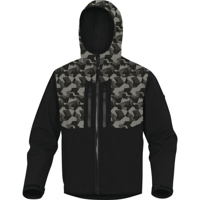 Veste softshell horten2 Noir camo - Delta Plus