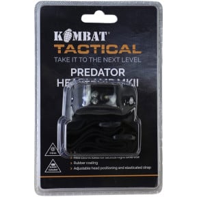Lampe frontale MKII Predator noir - Kombat Tactical