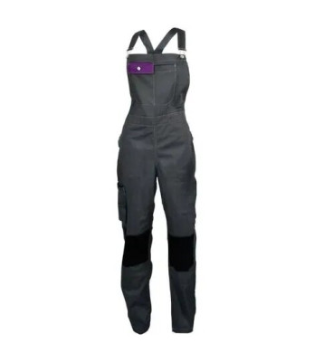 Salopette de travail femme Fashion Sécurité Pep's grise/violette Taille  40/42 (M)