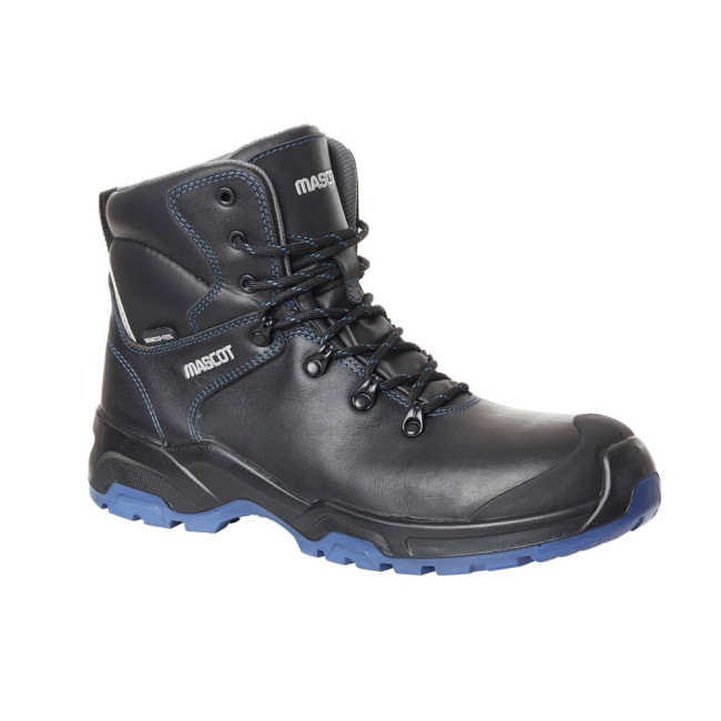 Hohe Sicherheitsschuhe FOOTWEAR FLEX S3 Schwarz/Blau - Mascot