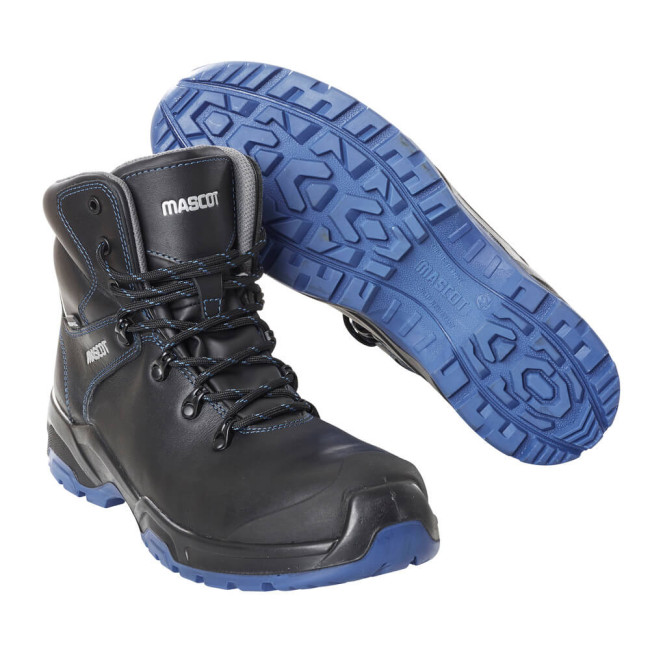Sicherheitsschuhe hoch FOOTWEAR FLEX S3 Schwarz/Blau - Mascot