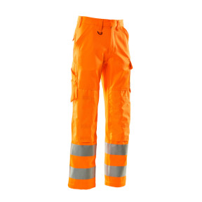 Pantalon avec poches genouillères SAFE LIGHT Hi-vis orange - Mascot