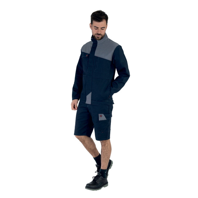Blouson de travail Grenat Marine / Minéral gris - Lafont