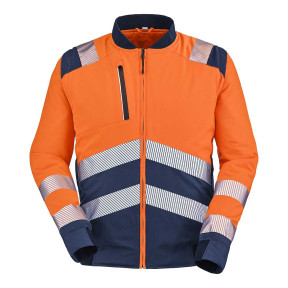 BLOUSON TEDDY ALPILLES ORANGE FLUO / NAVY - Lafont