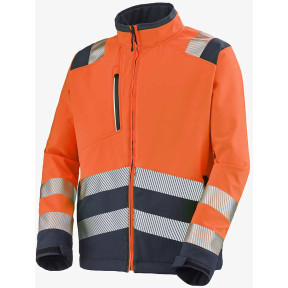 Kurtka softshell Tatras fluorescencyjna pomarańczowa i granatowa - Lafont