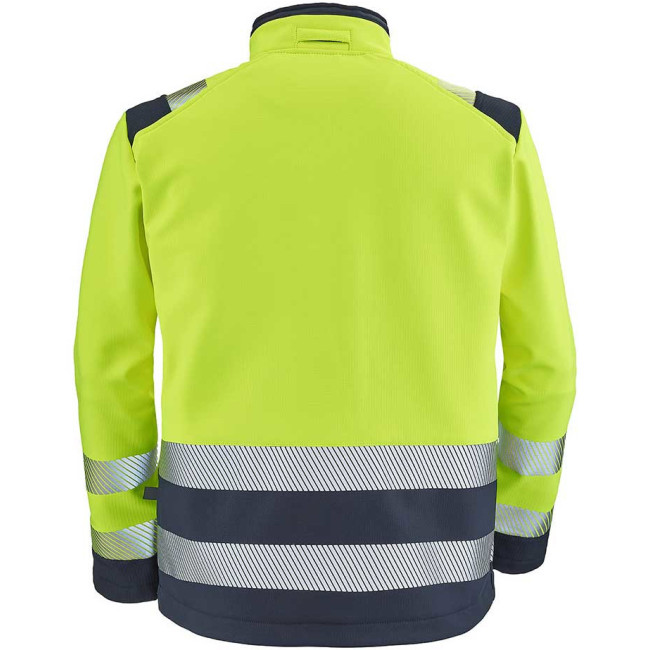 Kurtka softshell Tatras żółta fluo i granatowa - Lafont
