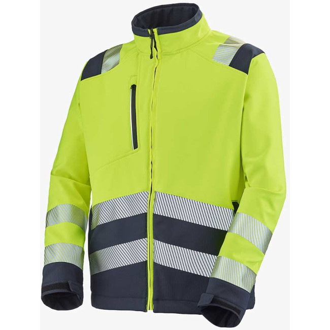 Softshell jas Tatras fluorgeel en marineblauw - Lafont