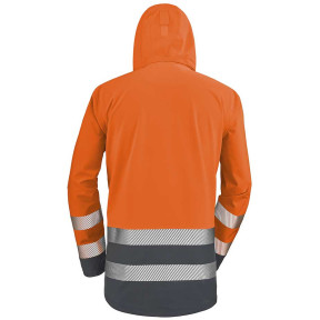 Parka coqué Erwin orange fluo et marine - Lafont