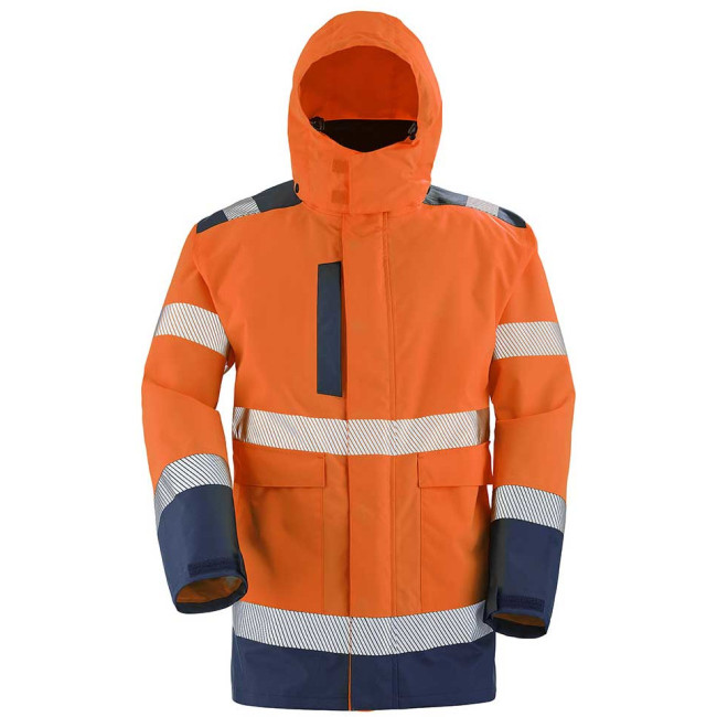 4-in-1-Parka Matra in Neon-Orange und Marine - Lafont