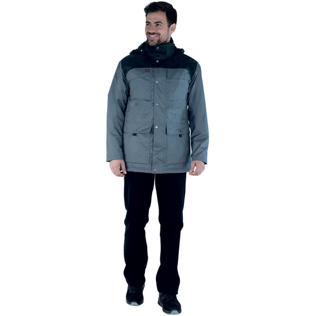 Parka Chuck acier et noir - Lafont