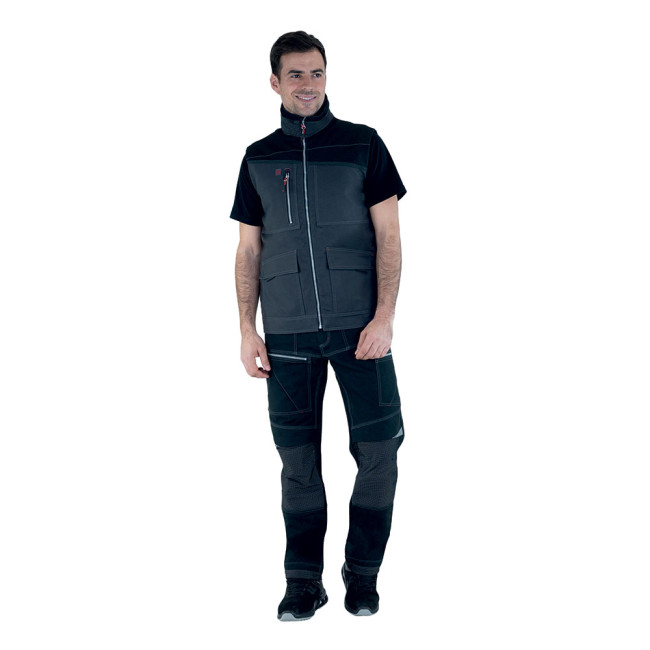 Werkbodywarmer Hammer Charcoal / Zwart - Lafont